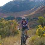 Mountain Biker in Lower Payson Canyon